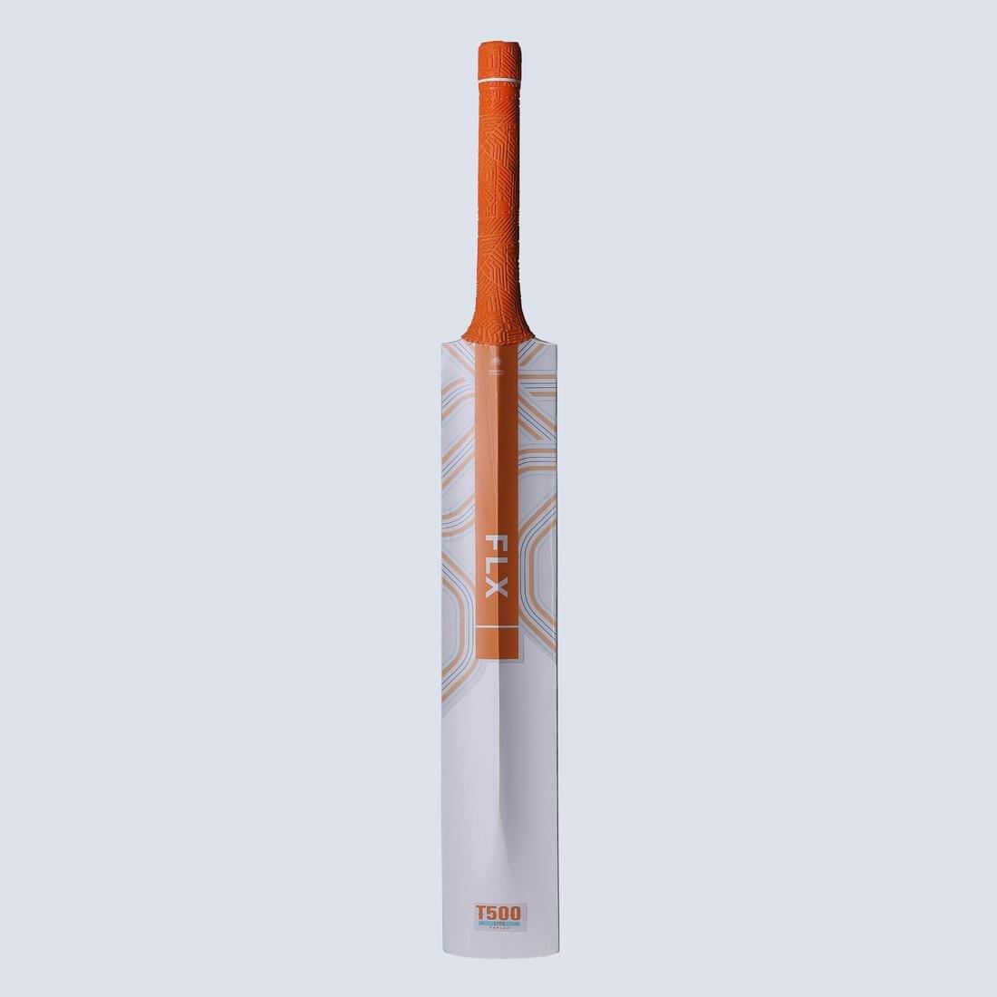 FLX - 500 Lite Kids Tennis Ball Cricket Bat, Deep Orange