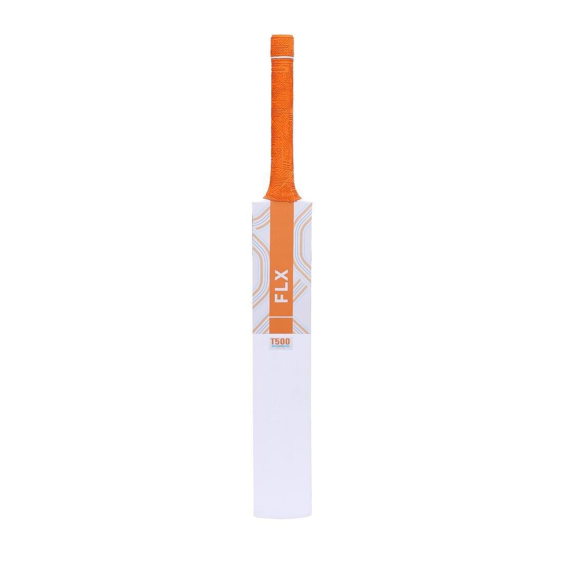 FLX - 500 Lite Kids Tennis Ball Cricket Bat, Deep Orange