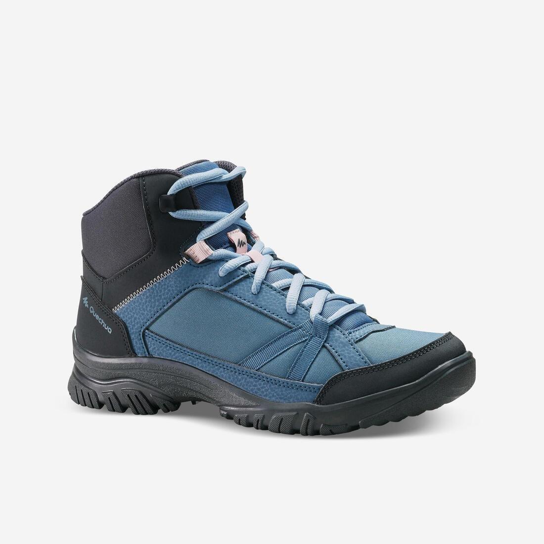 Women Hiking Boots - Nh100 Mid, Storm Blue, , large image number 1