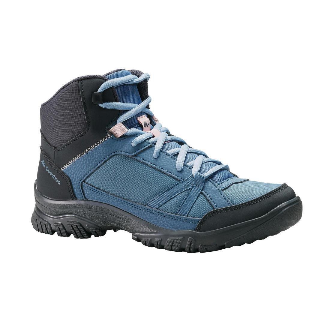 Women Hiking Boots - Nh100 Mid, Storm Blue, , large image number 9