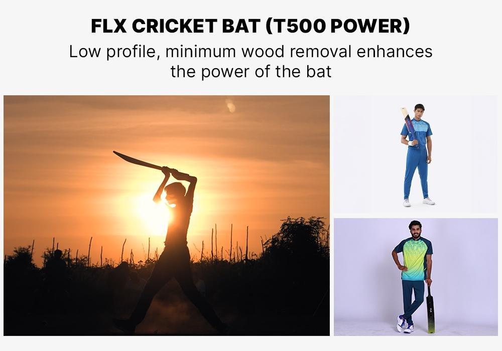 6  T 500 Power Adult Tennis Ball Cricket Bat, Bright Indigo, , large image number 5