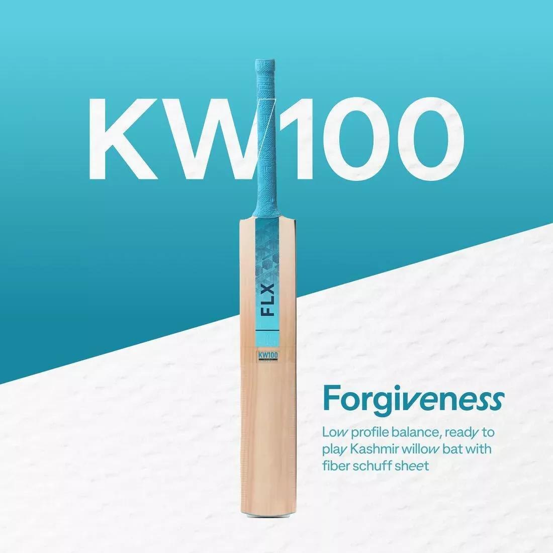 SH Adult Kashmir WillowCricket Bat Kw100 Drb, Teal Green, , large image number 6