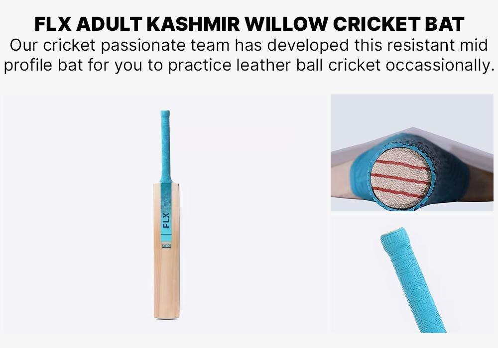 SH Adult Kashmir WillowCricket Bat Kw100 Drb, Teal Green, , large image number 17