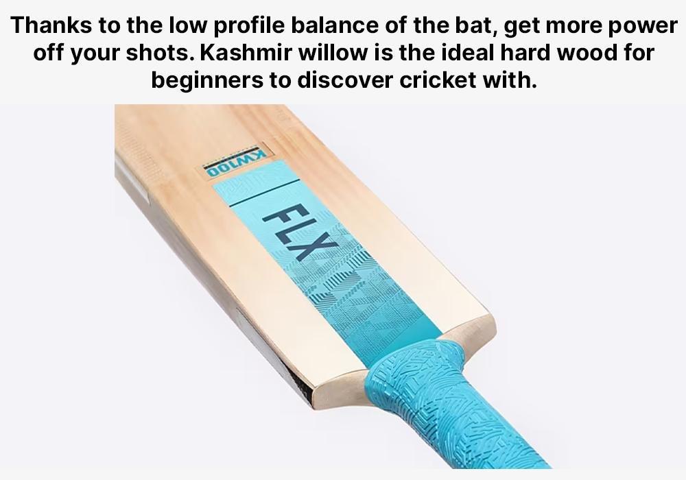 SH Adult Kashmir WillowCricket Bat Kw100 Drb, Teal Green, , large image number 18