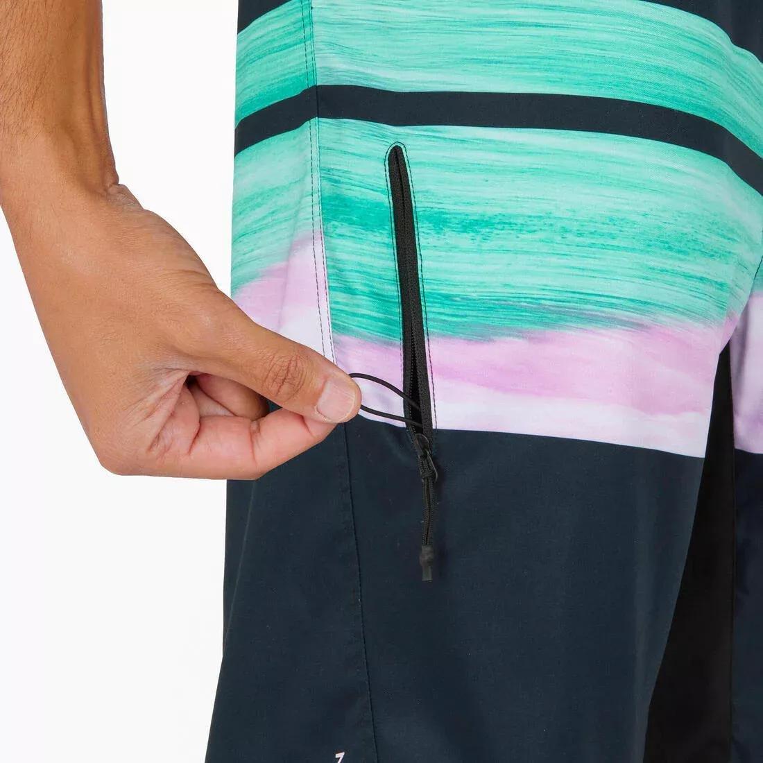 BLACK Surfing boardshorts, standard 500 Classico, , large image number 13