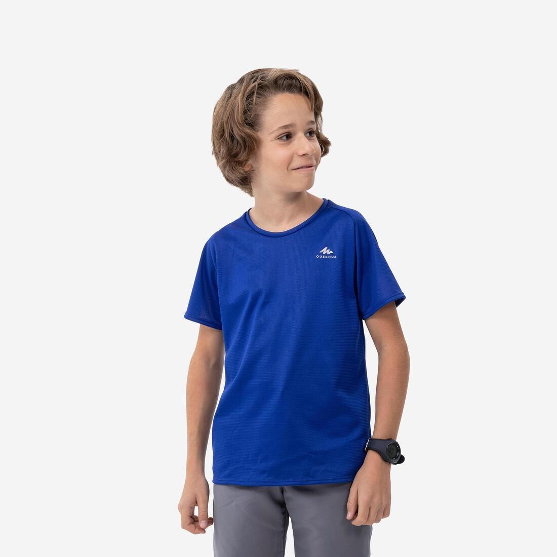 COBALT BLUE Kids' Hiking T-Shirt - MH500 Aged 7-15, , large image number 8