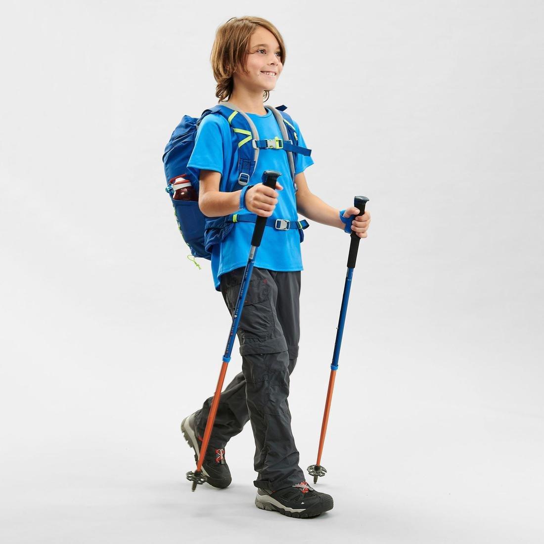 COBALT BLUE Kids' Hiking T-Shirt - MH500 Aged 7-15, , large image number 11