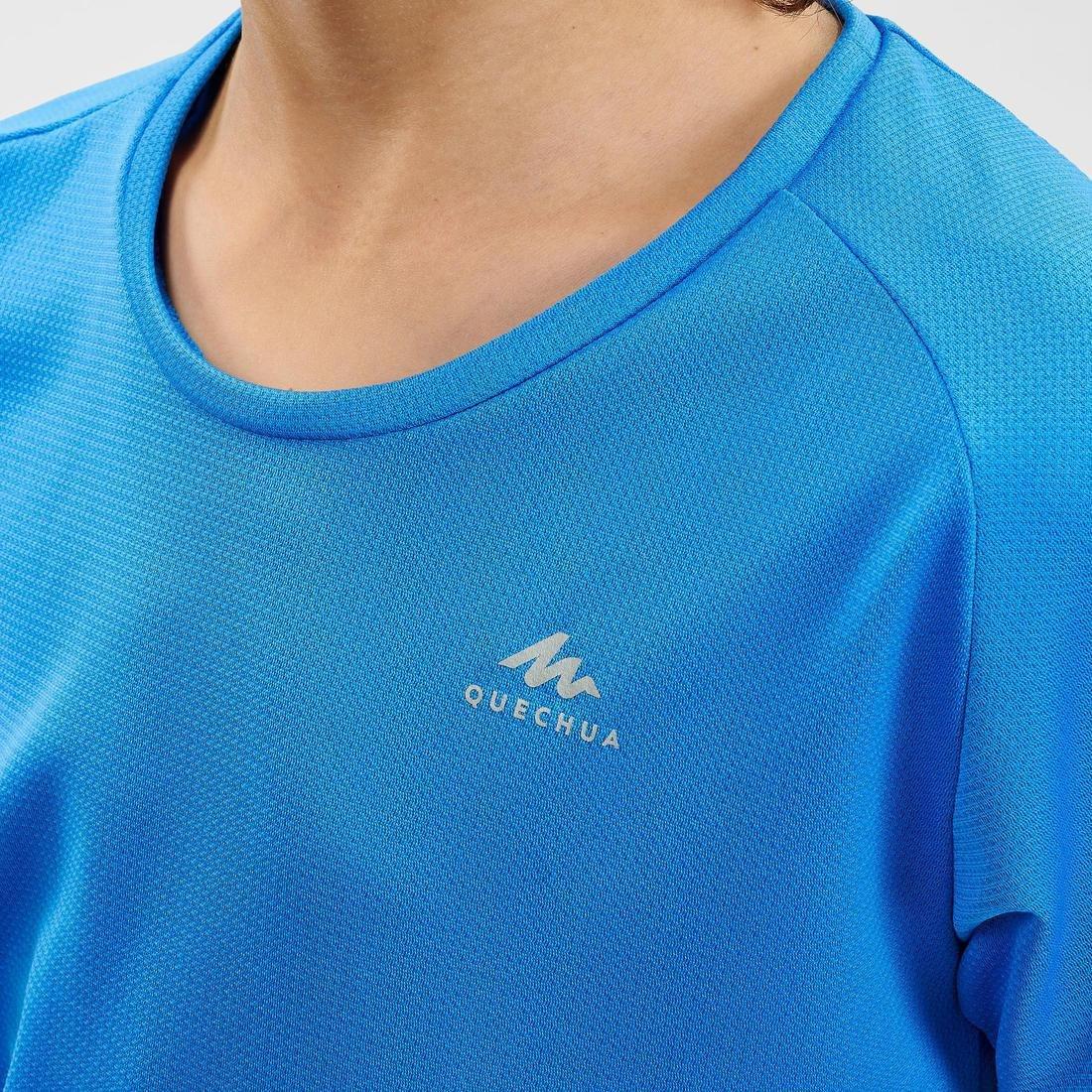 COBALT BLUE Kids' Hiking T-Shirt - MH500 Aged 7-15, , large image number 12
