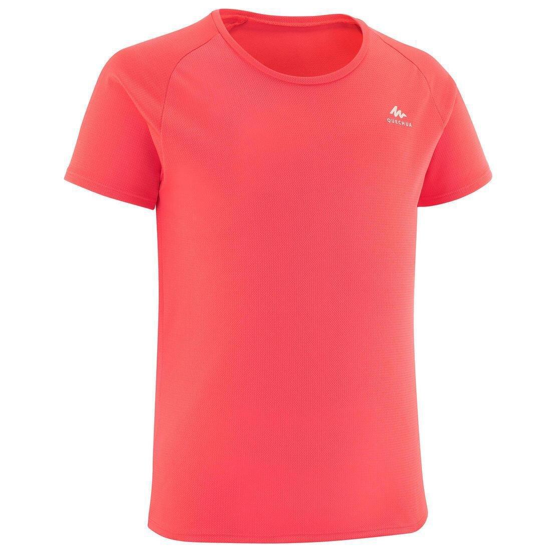 Hike 100 Children's Hiking T-shirt, Strawberry Pink, , medium