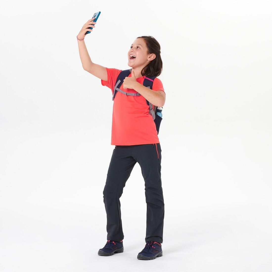 Kids Hiking T-shirt - Hike 100, Pink, No Color, large image number 2