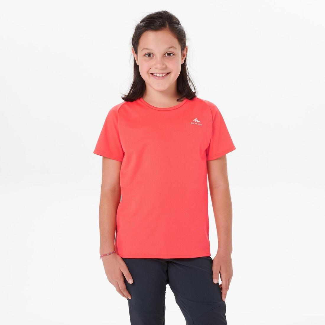 Hike 100 Children's Hiking T-shirt, Strawberry Pink, , large image number 3