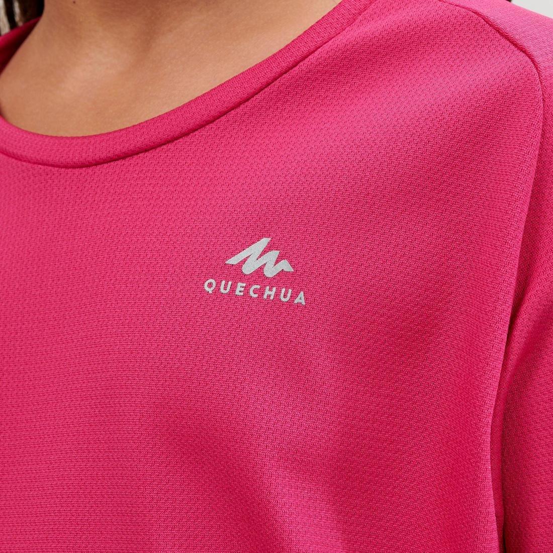 Kids Hiking T-shirt - Hike 100, Pink, No Color, large image number 10