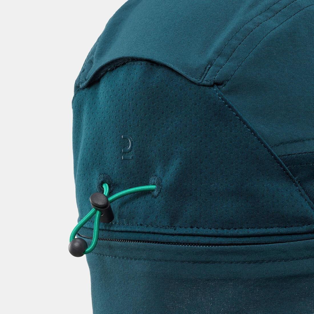 TEAL BLUE Long-neck hiking cap, 7-15 years, MH900 - Blue, No Color, large image number 3