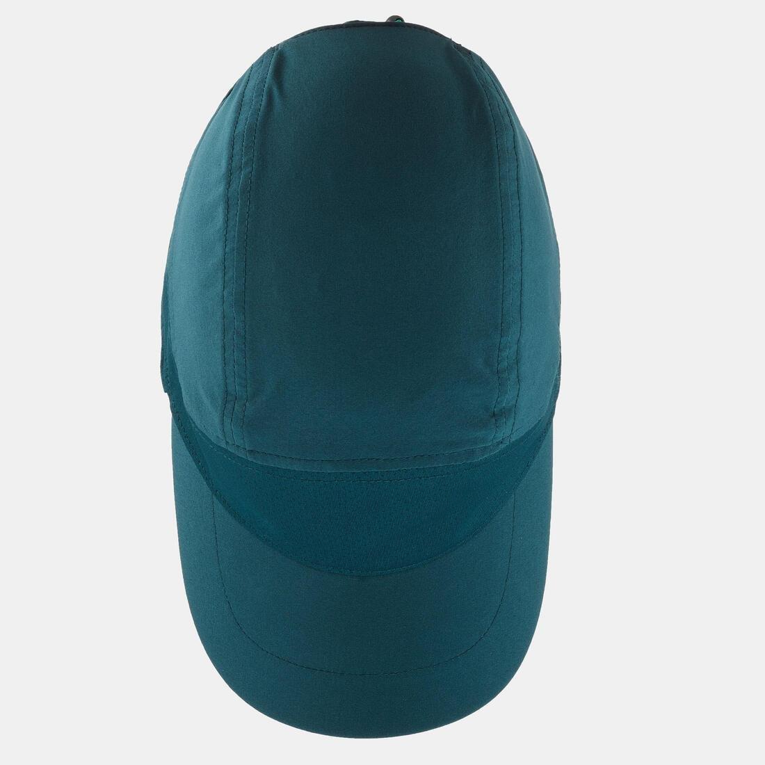TEAL BLUE Long-neck hiking cap, 7-15 years, MH900 - Blue, No Color, large image number 6