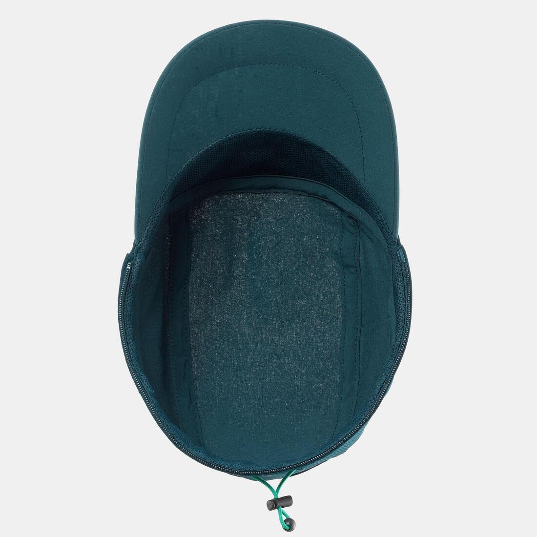 TEAL BLUE Long-neck hiking cap, 7-15 years, MH900 - Blue, No Color, large image number 7