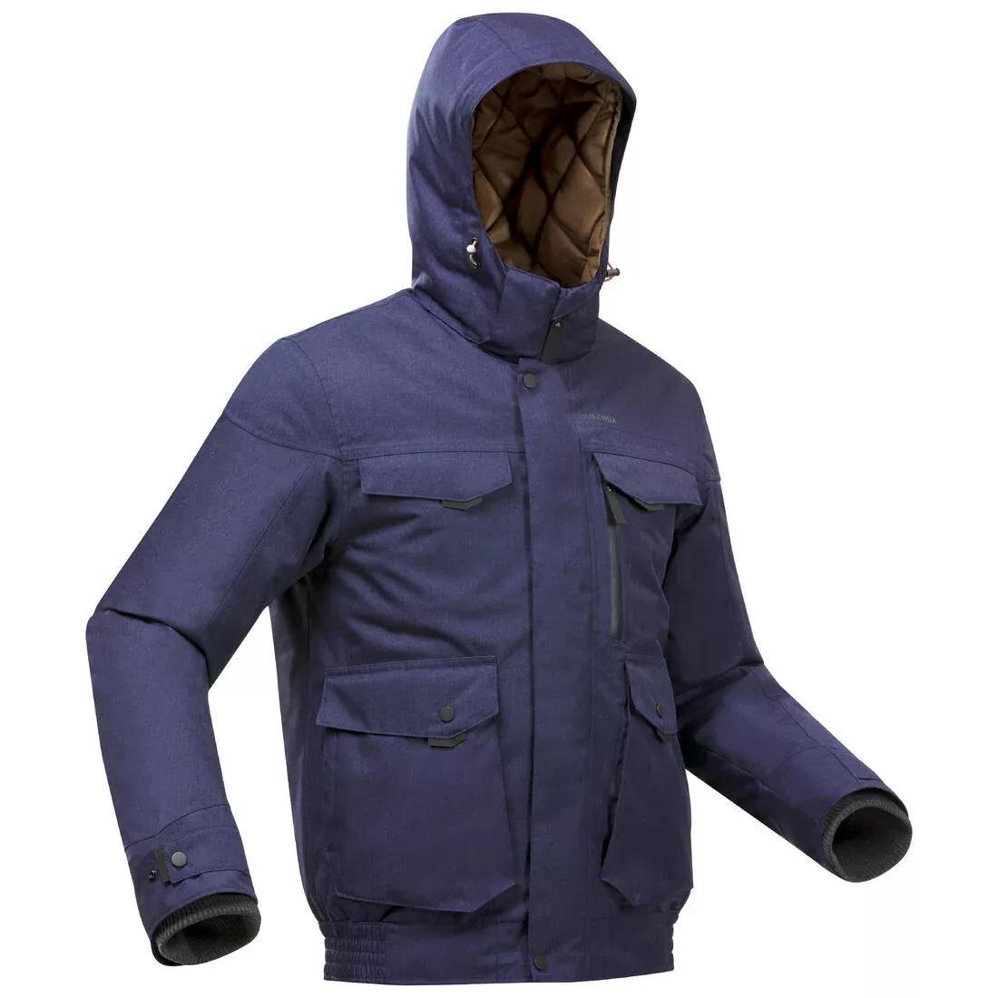 Men Waterproof Winter Hiking Jacket - Sh100 X-Warm -10C, Blue, , large image number 0