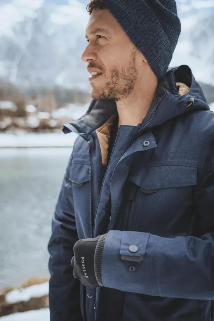 Men Waterproof Winter Hiking Jacket - Sh100 X-Warm -10C, Blue, , large image number 11