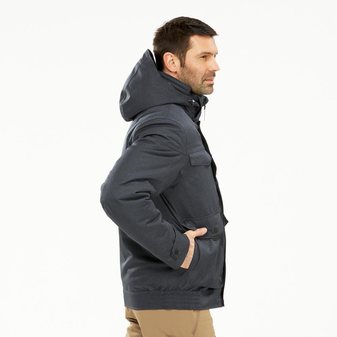 Men Waterproof Winter Hiking Jacket Sh100 X-Warm, Black, , large image number 1