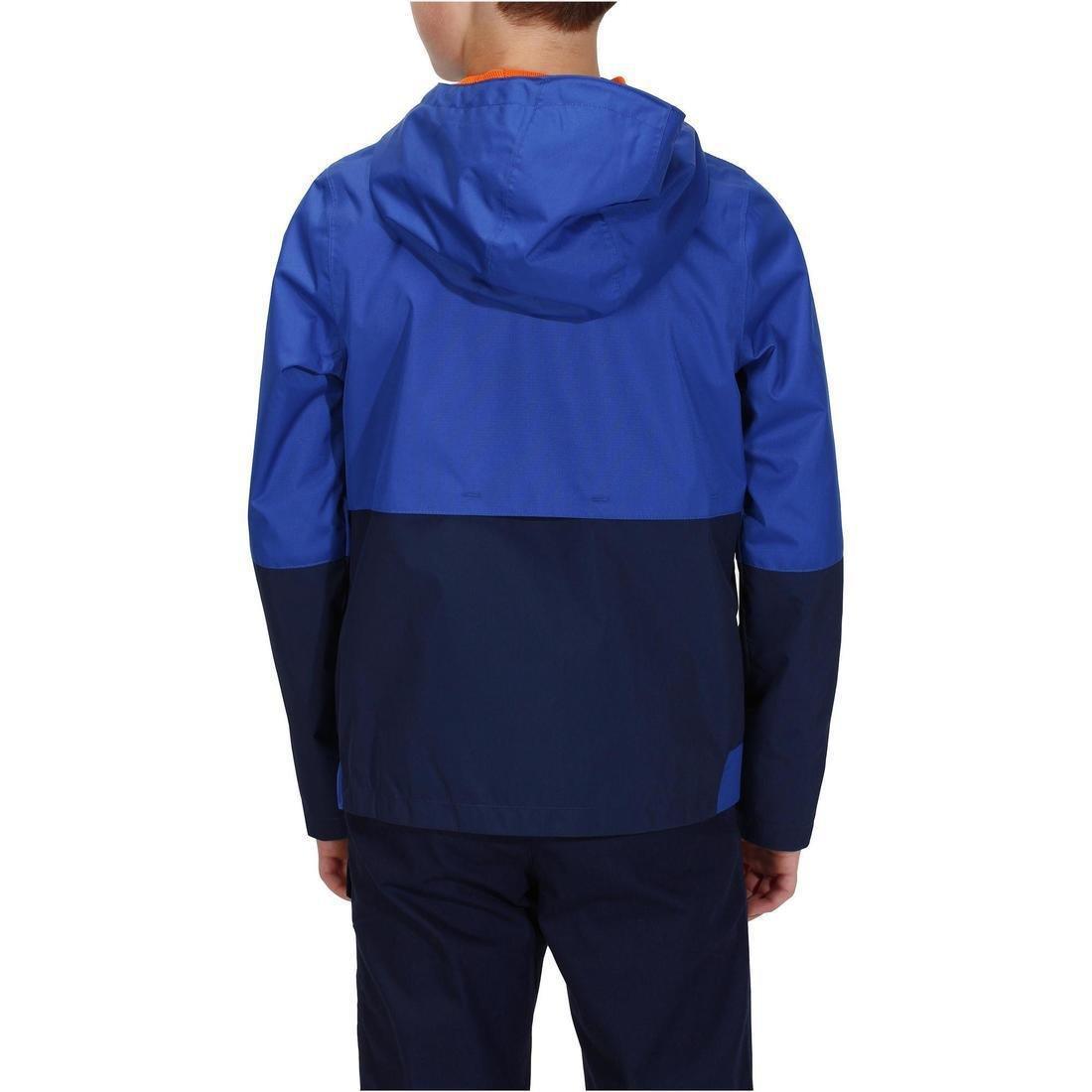 Kids' Waterproof Hiking Jacket - 7-15Y, Navy Blue, , large image number 10