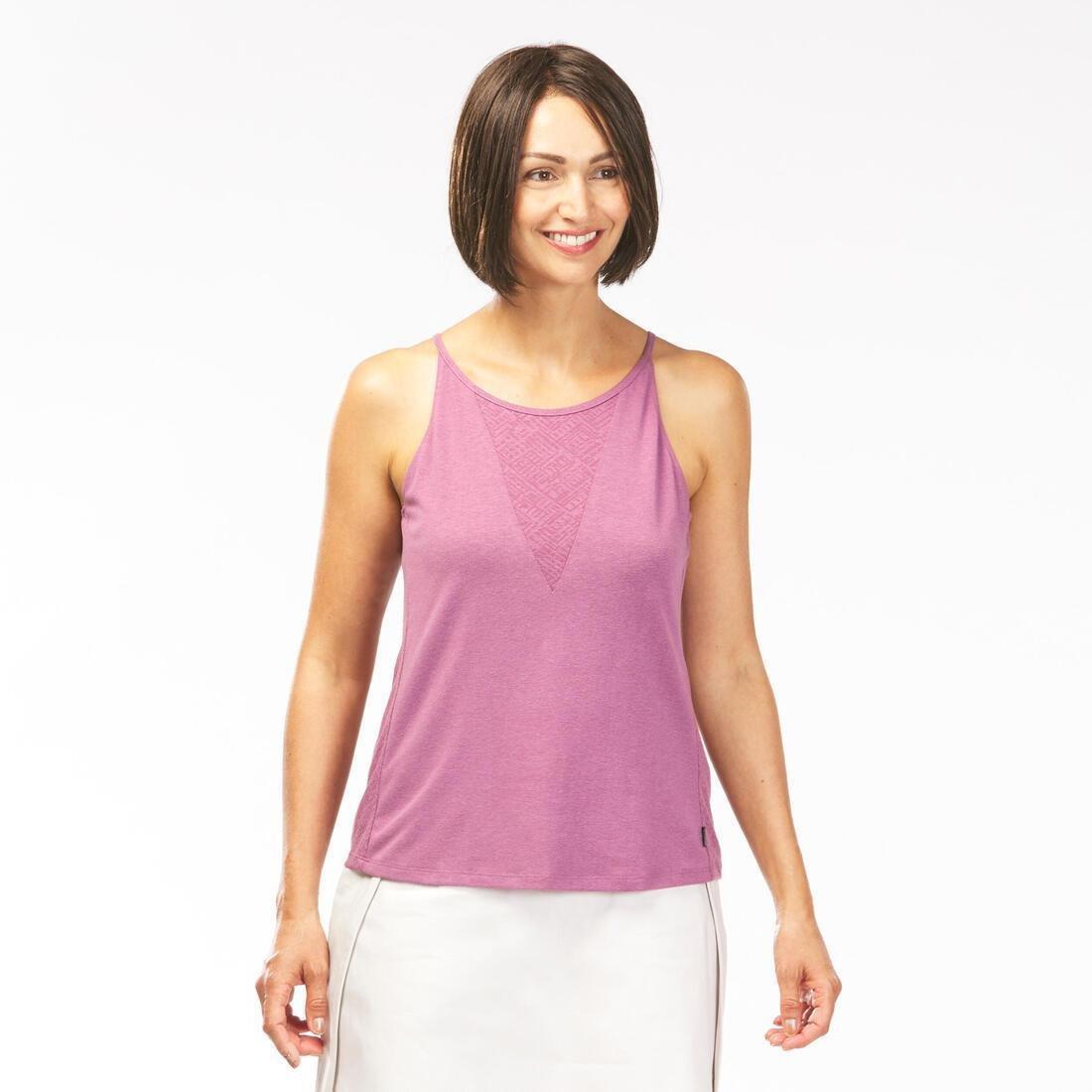 Women Country Walking Vest Top - Nh500, Purple, No Color, large image number 2