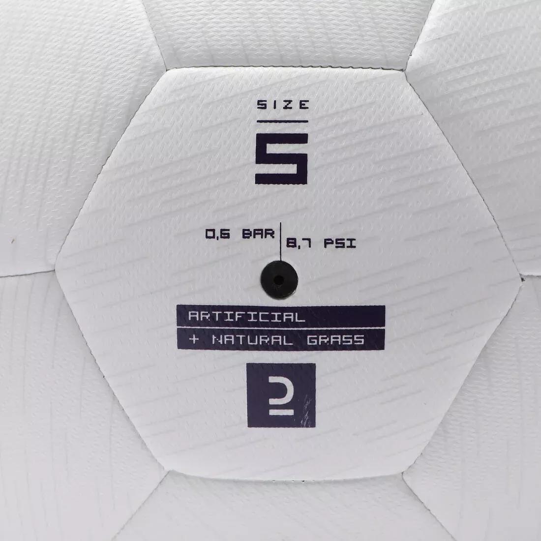 Hybrid Size 5 Football F500 Light, Yellow, No Color, large image number 3