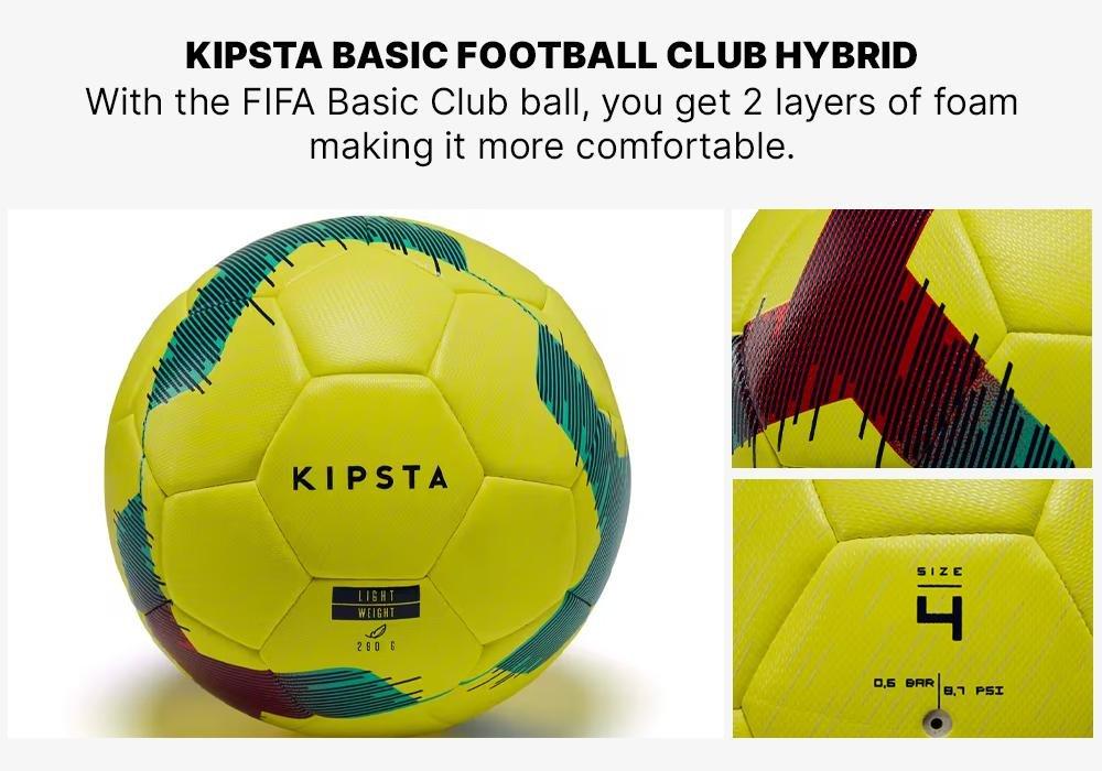 Hybrid Size 5 Football F500 Light, Yellow, No Color, large image number 18