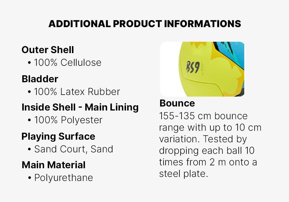 Thermobonded Beach Soccer Ball Size 5, Yellow, No Color, large image number 8