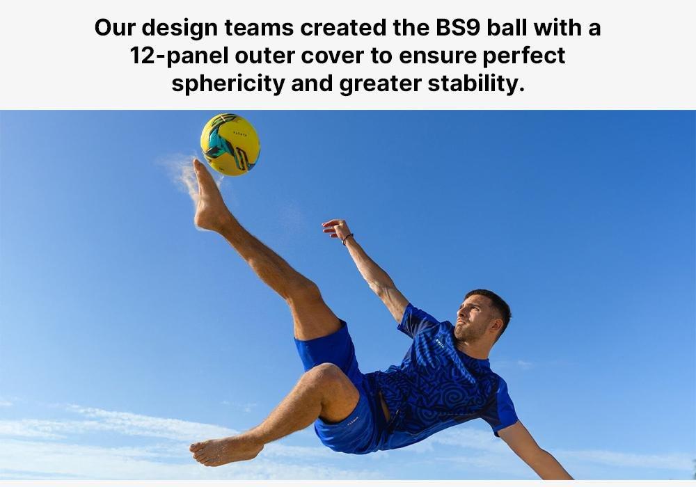 Thermobonded Beach Soccer Ball Size 5, Yellow, No Color, large image number 11