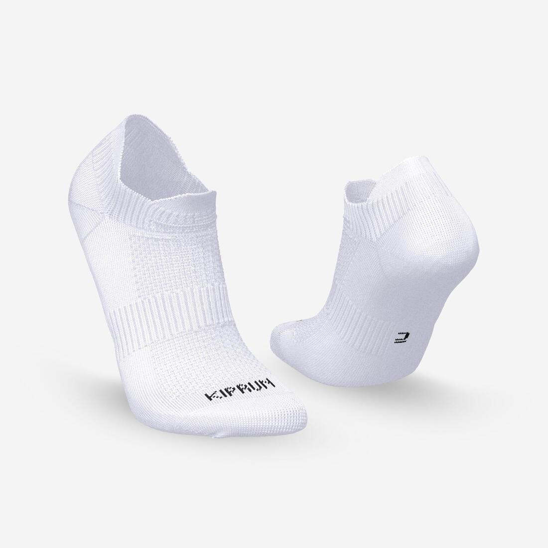 Invisible Comfort Running Socks 2-Pack, White, , large