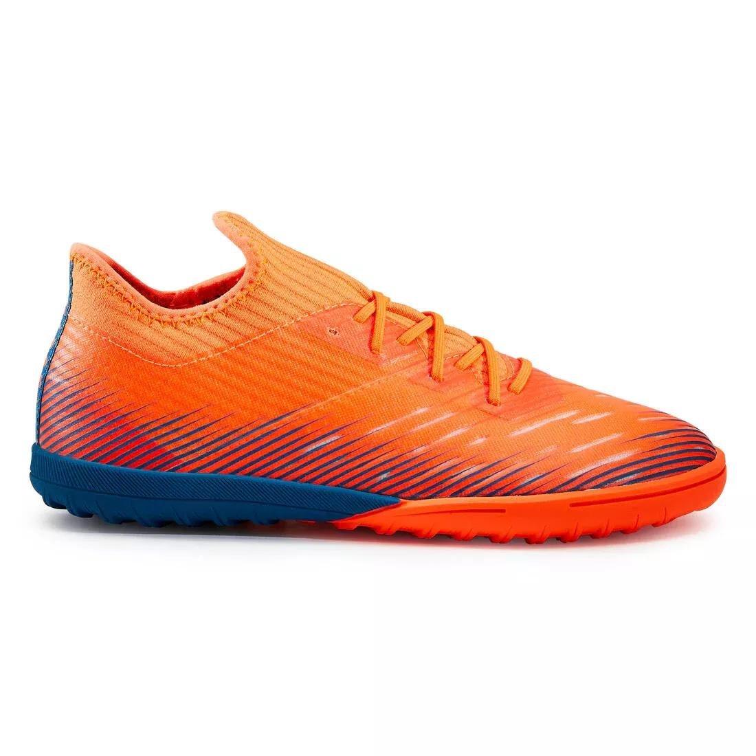 Kids Unisex Lace-Up Football Boots - Clr Turf Tf, Orange, , large image number 1