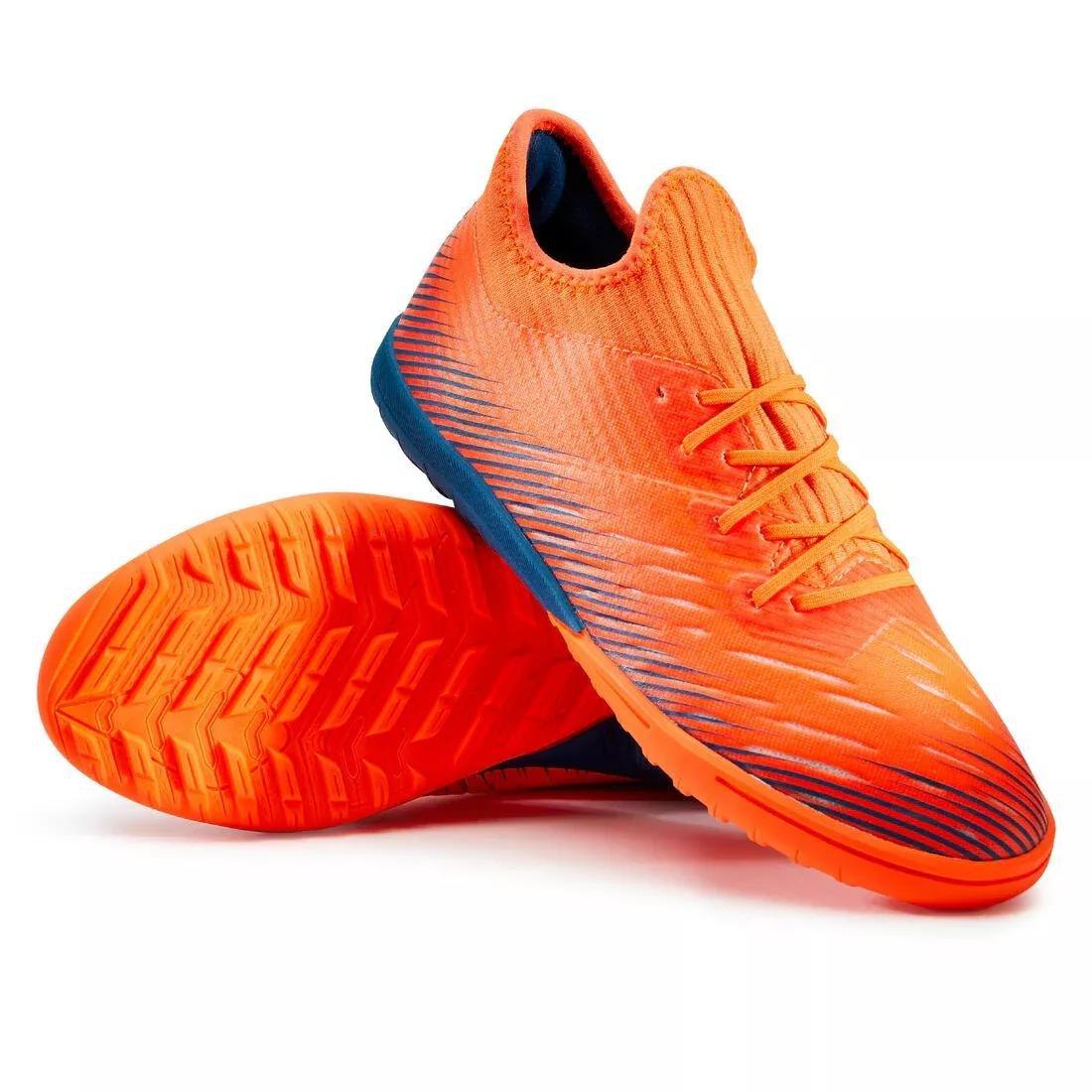 Kids Unisex Lace-Up Football Boots - Clr Turf Tf, Orange, , large image number 7