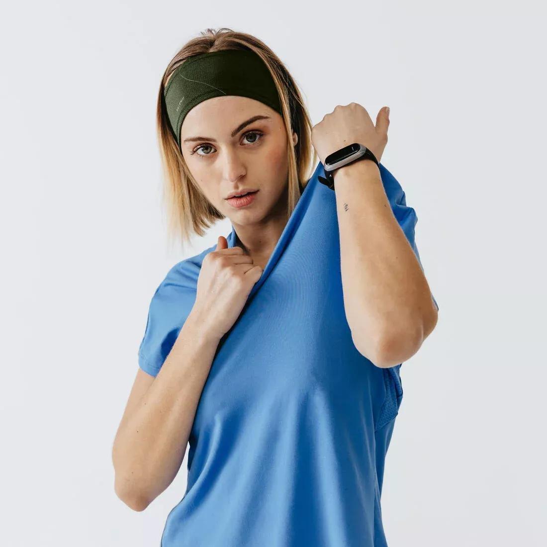Running Headband, Khaki Brown, No Color, large image number 1