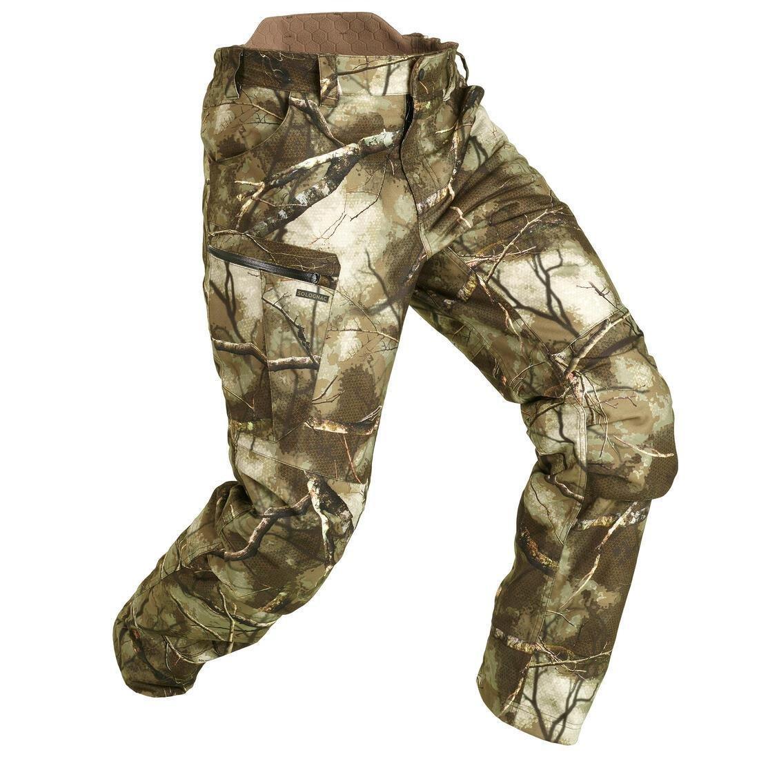 POST HUNTING WARM WATERPROOF TROUSERS 500 TREEMETIC, 5401_000, large image number 1