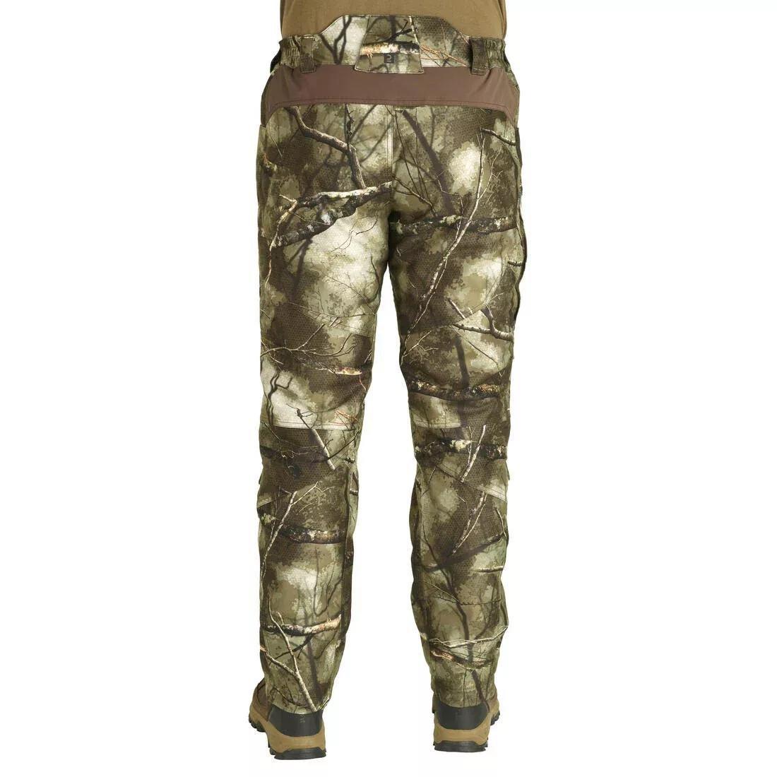 POST HUNTING WARM WATERPROOF TROUSERS 500 TREEMETIC, 5401_000, large image number 5