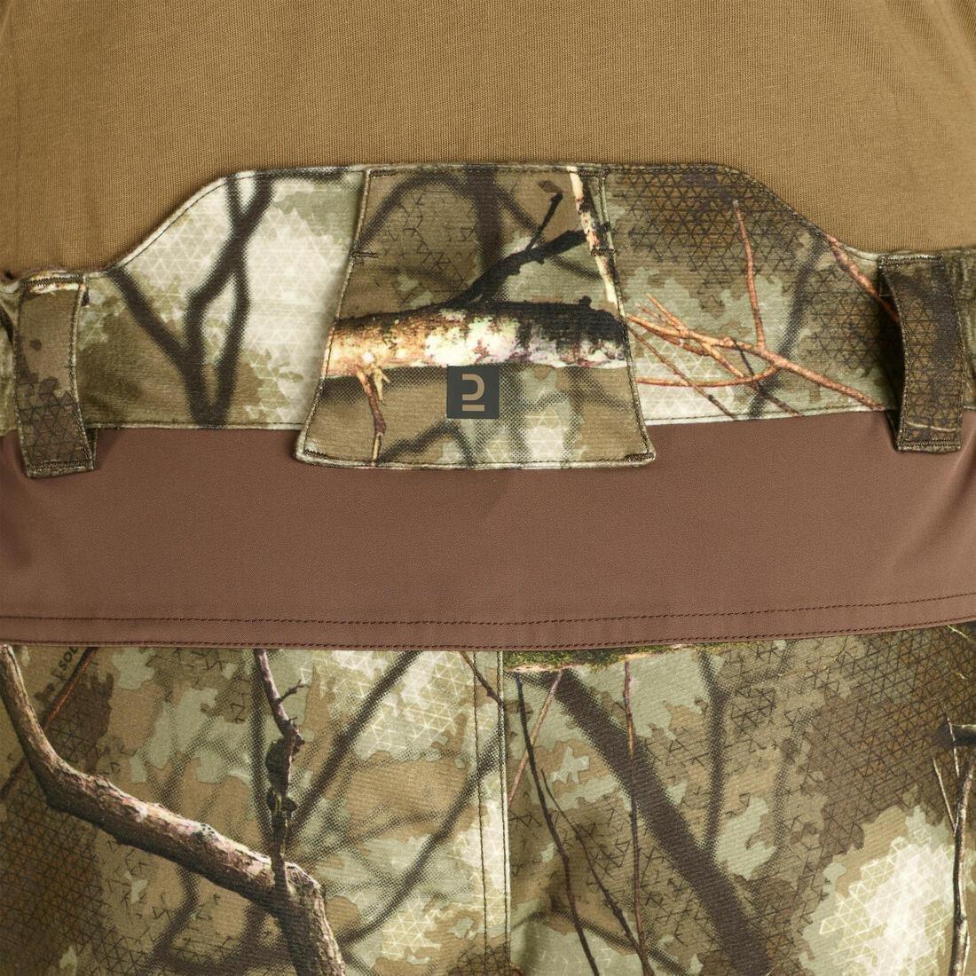 POST HUNTING WARM WATERPROOF TROUSERS 500 TREEMETIC, 5401_000, large image number 6