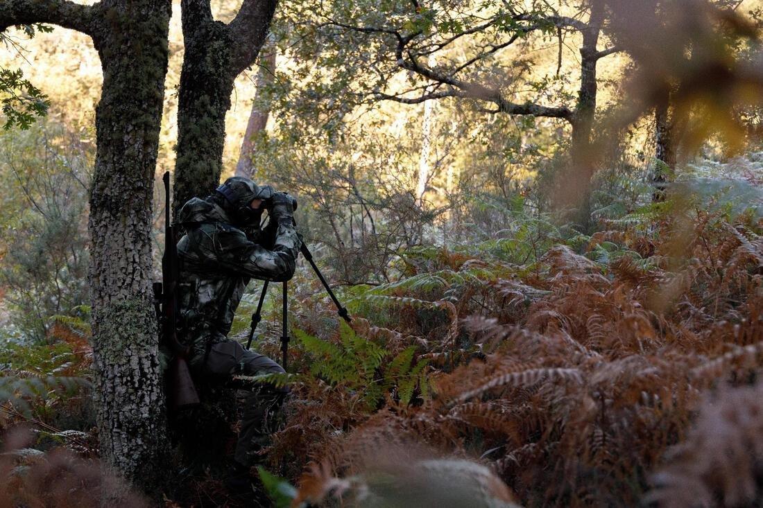 POST HUNTING WARM WATERPROOF TROUSERS 500 TREEMETIC, 5401_000, large image number 11