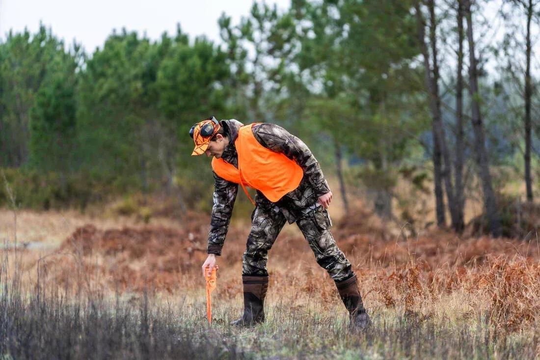 POST HUNTING WARM WATERPROOF TROUSERS 500 TREEMETIC, 5401_000, large image number 12