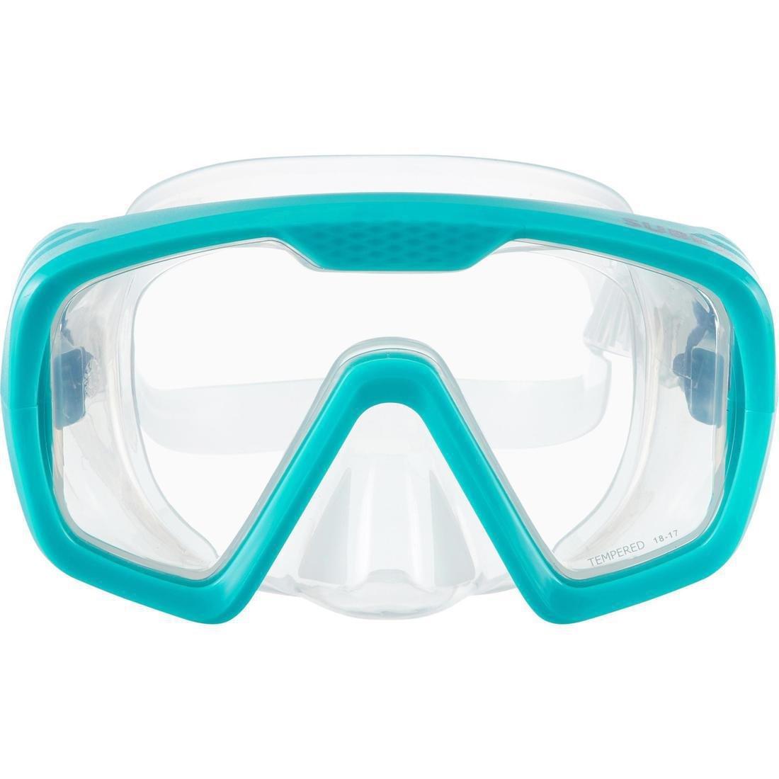 Diving Mask - 100 Scd, Blue, , medium