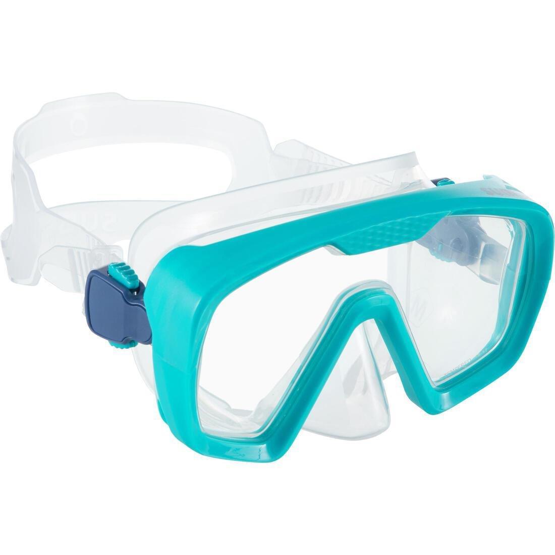 Diving Mask - 100 Scd, Blue, , large image number 2
