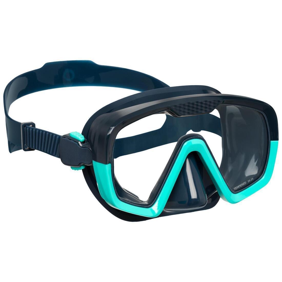 Diving Mask - 100 Scd, Blue, , large image number 3