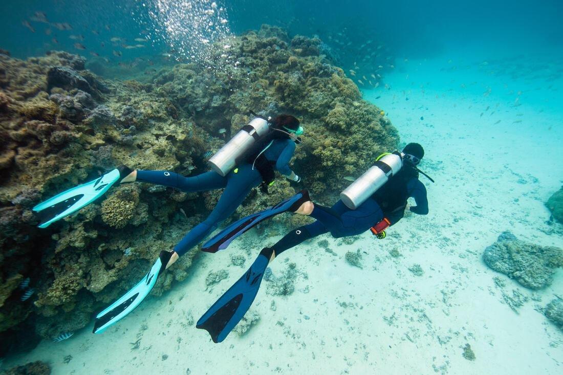 CARIBBEAN BLUE Diving fins FF 500 soft, No Color, large image number 7