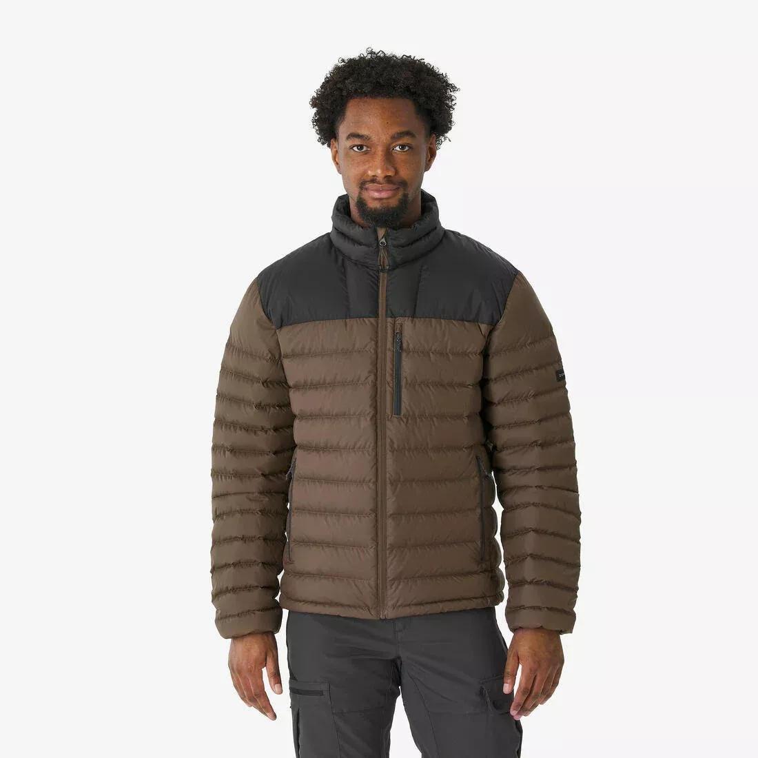 Men Hiking Down Jacket -10C - MH500, Brown, No Color, large image number 0