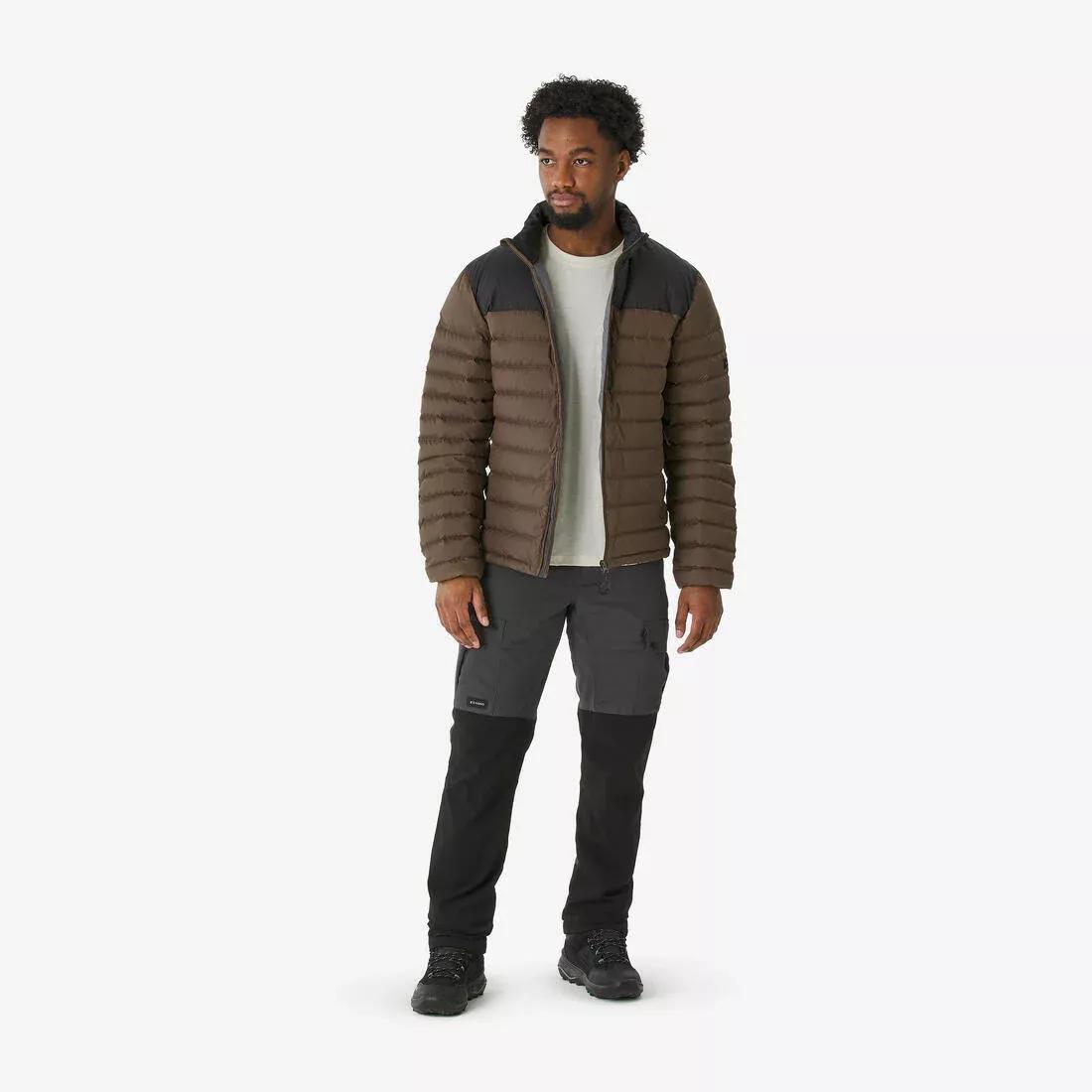 Men Hiking Down Jacket -10C - MH500, Brown, No Color, large image number 1
