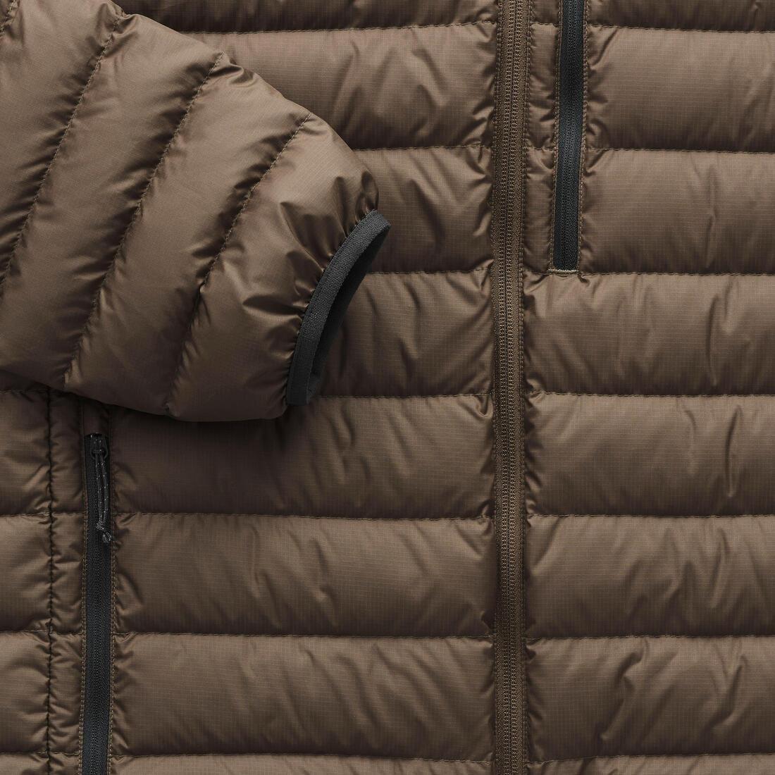 Men Hiking Down Jacket -10C - MH500, Brown, No Color, large image number 7