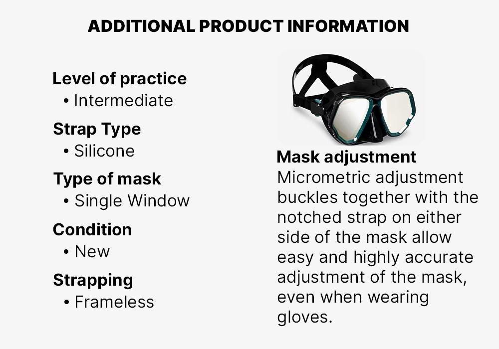 Scuba Mask - 500 Dual, Black, , large image number 16