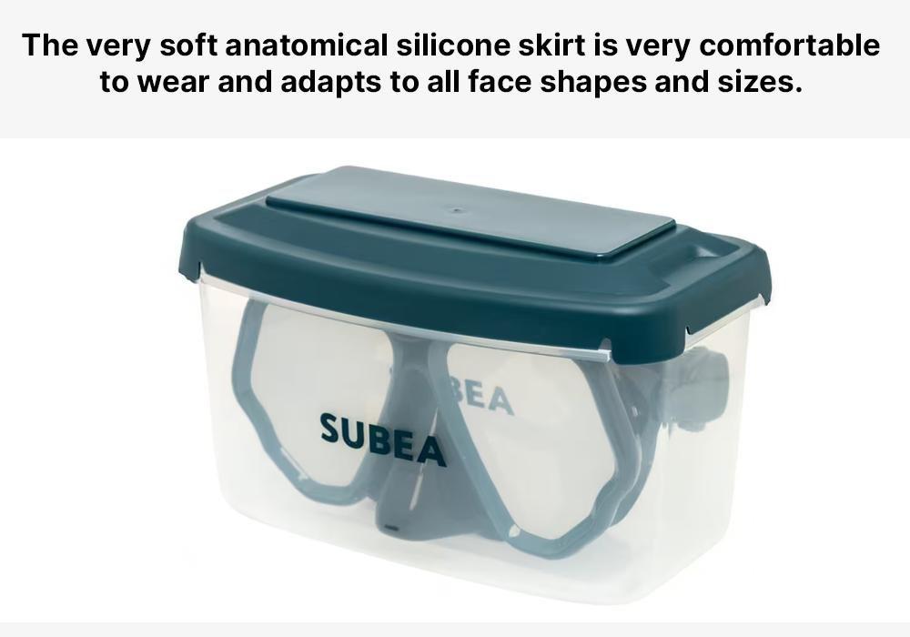 Scuba Mask - 500 Dual, Black, , large image number 19