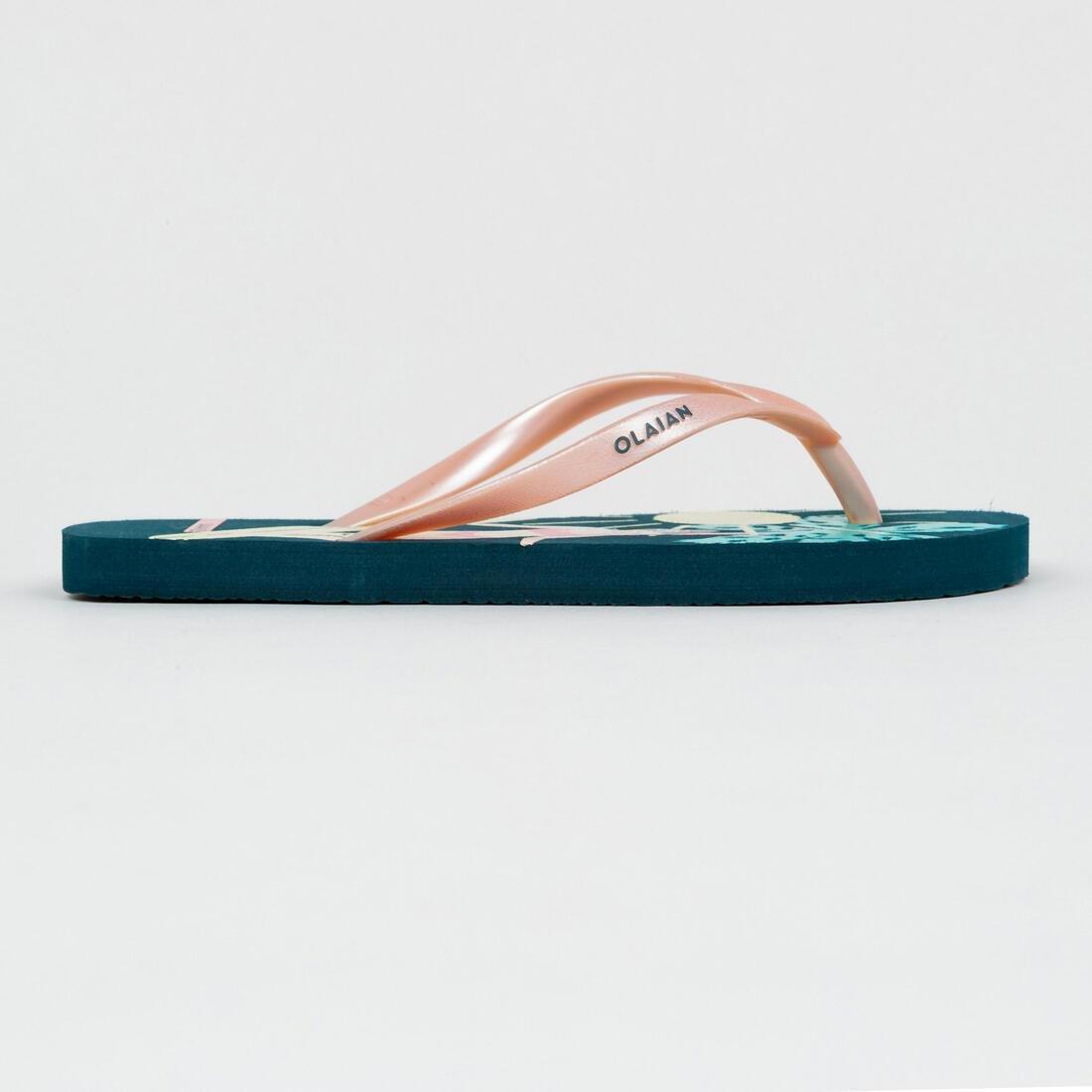 TO100 Print Leo Junior Flip-Flops, Desert Rose, , large image number 13