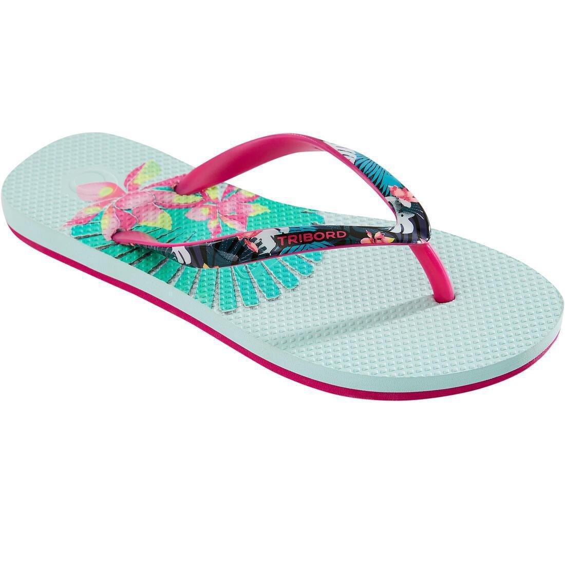 Kids Girls Flip-Flops - 500 Naimi, Blue, , large image number 5