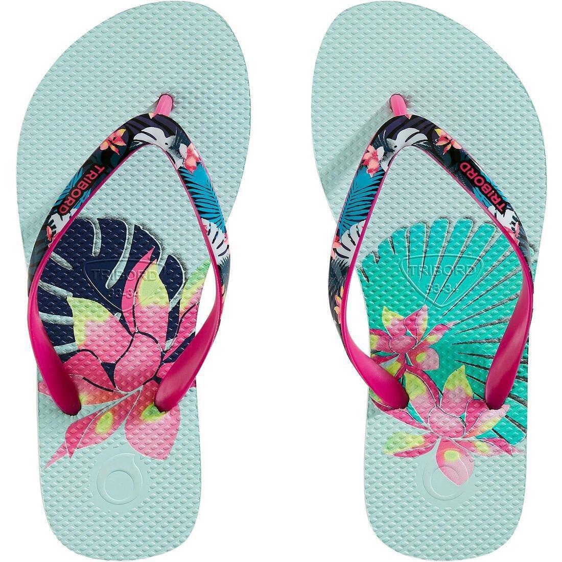 Kids Girls Flip-Flops - 500 Naimi, Blue, , large image number 6