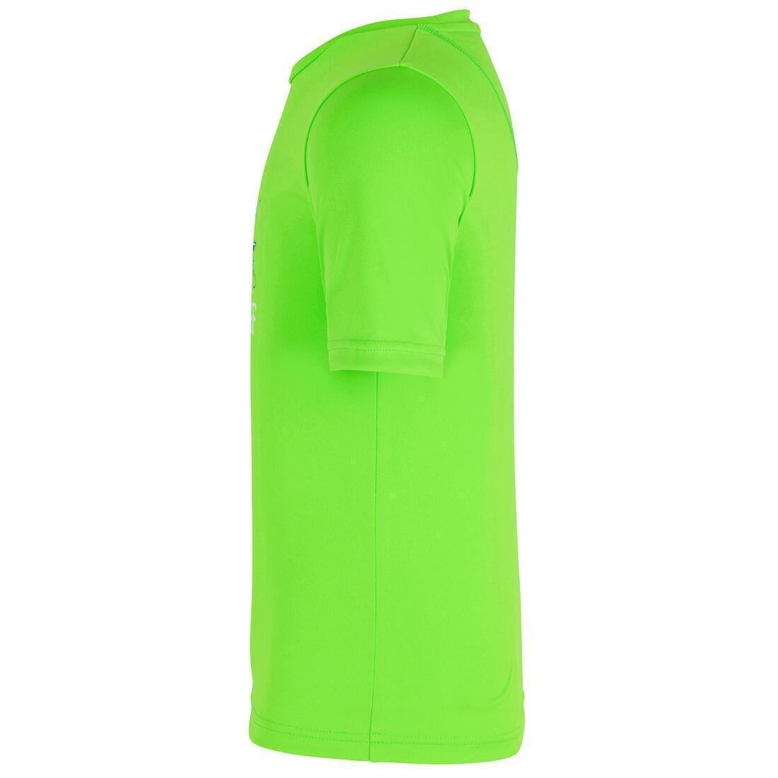 Kids Surfing Anti-V Printed Water T-Shirt, Fluo Lime, , large image number 13